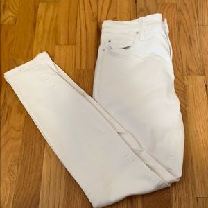 Ann Taylor White Super Skinny Jeans